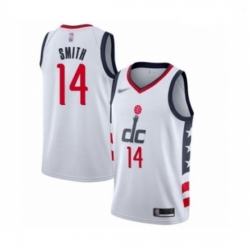 Youth Washington Wizards Ish Smith Swingman White Basketball Jersey 2019 20 City Edition