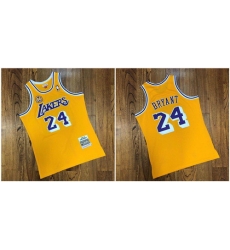 Lakers 24 Kobe Bryant Yellow 60th Anniversary 2007 08 Hardwood Classics Jersey