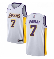 Youth Nike Los Angeles Lakers 7 Isaiah Thomas Swingman White NBA Jersey Association Edition 