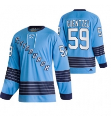 Men Pittsburgh Penguins 59 Jake Guentzel 2022 Blue Classics Stitched jersey