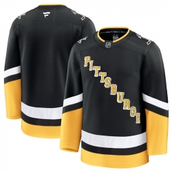 Men Pittsburgh Penguins Blank Black 2024 25 Alternate Stitched Hockey Jersey