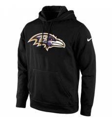 NFL Mens Baltimore Ravens Nike Black KO Logo Essential Hoodie