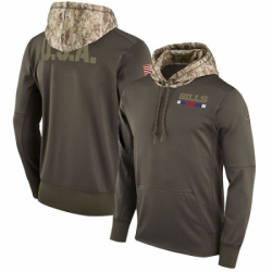 NFL Youth Buffalo Bills Nike Olive Salute to Service Sideline Therma Pullover Hoodie