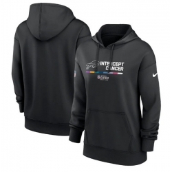 Women Buffalo Bills 2022 Black NFL Crucial Catch Therma Performance Pullover Hoodie