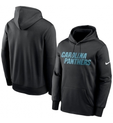 Men Carolina Panthers Nike Fan Gear Wordmark Performance Pullover Hoodie Black