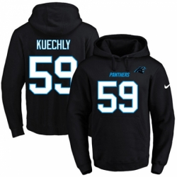 NFL Mens Nike Carolina Panthers 59 Luke Kuechly Black Name Number Pullover Hoodie