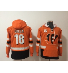 NFL Men Cincinnati Bengals 18 A J Green Stitched Hoodie