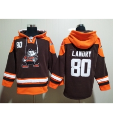 Cleveland Browns Sitched Pullover Hoodie #80 Jarvis Landry Cleveland Browns Sitched Pullover Hoodie #80 Jarvis Landry