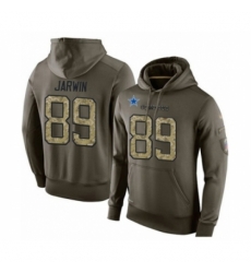 Football Mens Dallas Cowboys 89 Blake Jarwin Green Salute To Service Pullover Hoodie