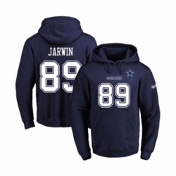 Football Mens Dallas Cowboys 89 Blake Jarwin Navy Blue Name Number Pullover Hoodie