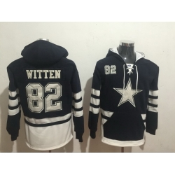 Men Nike Dallas Cowboys Jason Witten 82 NFL Winter Thick Hoodie