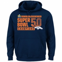 NFL Denver Broncos Majestic Super Bowl 50 Champions Winners Take VIII Hoodie Navy