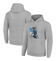 Men Starter Heather Gray Detroit Lions Player X Fleece Pullover Hoodie Men Starter Heather Gray Detroit Lions Player X Fleece Pullover Hoodie