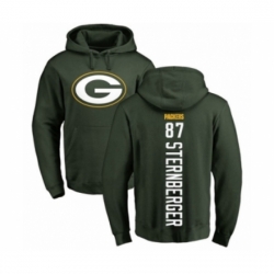 Football Green Bay Packers 87 Jace Sternberger Green Backer Hoodie