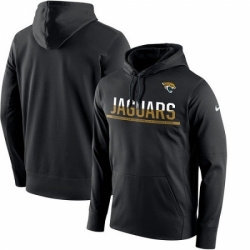 NFL Mens Jacksonville Jaguars Nike Black Sideline Circuit Pullover Performance Hoodie