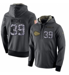 NFL Mens Nike Kansas City Chiefs 39 Terrance Mitchell Stitched Black Anthracite Salute to Service Player Performance Hoodie