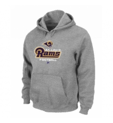 NFL Mens Nike Los Angeles Rams Critical Victory Pullover Hoodie Grey