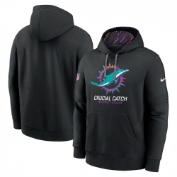 Men Miami Dolphins Black 2024 Crucial Catch Club Pullover Hoodie