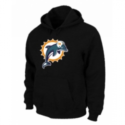 NFL Mens Nike Miami Dolphins Logo Pullover Hoodie Black