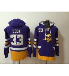 Men Nike Minnesota Vikings  Dalvin Cook 33 NFL Winter Thick Hoodie