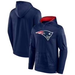 Men New England Patriots Navy On The Ball Pullover Hoodie