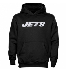 NFL New York Jets Youth Faded Wordmark Hoodie Black