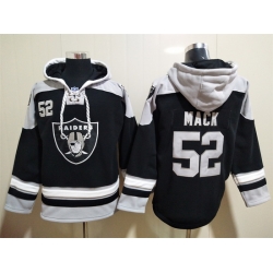 Los Angeles Raiders Sitched Pullover Hoodie #52 Khalil Mack