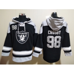 Los Angeles Raiders Sitched Pullover Hoodie #98 Maxx Crosby