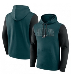 Men Black Philadelphia Eagles Outline Pullover Hoodie Men Black Philadelphia Eagles Outline Pullover Hoodie