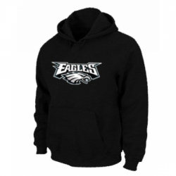 NFL Mens Nike Philadelphia Eagles Authentic Logo Pullover Hoodie Black