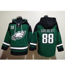 Philadelphia Eagles Green Sitched Pullover Hoodie #88 Dallas Goedert Philadelphia Eagles Green Sitched Pullover Hoodie #88 Dallas Goedert
