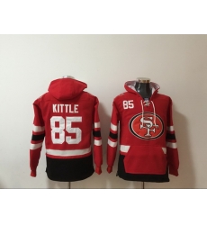 Men Nike San Francisco 49ers George Kittle 85 NFL Winter Thick Hoodie