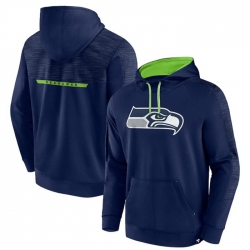 Men Seattle Seahawks Navy Defender Evo Pullover Hoodie