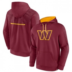 Men Washington Commanders Burgundy Defender Evo Pullover Hoodie