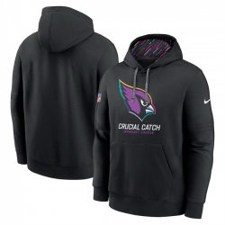 Men Arizona Cardinals Black 2024 Crucial Catch Club Pullover Hoodie