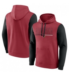 Men Black Arizona Cardinals Outline Pullover Hoodie