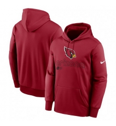 Men Nike Cardinal Arizona Cardinals Performance Pullover Hoodie