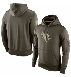 NFL Men Arizona Cardinals Nike Olive Salute To Service KO Performance Hoodie