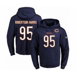 Football Mens Chicago Bears 95 Roy Robertson Harris Navy Blue Name Number Pullover Hoodie