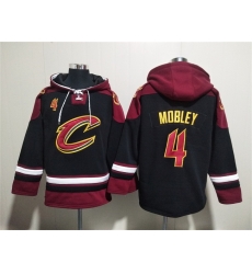Men Cleveland Cavaliers 4 Evan Mobley Black Red Ageless Must Have Lace Up Pullover Hoodie