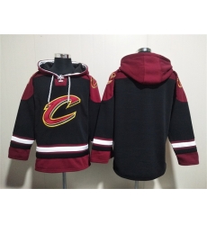 Men Cleveland Cavaliers Blank Black Red Ageless Must Have Lace Up Pullover Hoodie Men Cleveland Cavaliers Blank Black Red Ageless Must Have Lace Up Pullover Hoodie