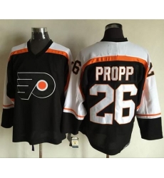 Flyers #26 Brian Propp Black CCM Throwback Stitched NHL Jersey