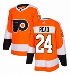 Mens Adidas Philadelphia Flyers 24 Matt Read Authentic Orange Home NHL Jersey 