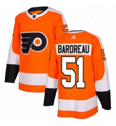 Mens Adidas Philadelphia Flyers 51 Cole Bardreau Authentic Orange Home NHL Jersey 