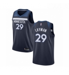 Womens Minnesota Timberwolves 29 Jake Layman Swingman Navy Blue Basketball Jersey Icon Edition 