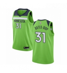 Womens Minnesota Timberwolves 31 Keita Bates Diop Swingman Green Basketball Jersey Statement Edition 