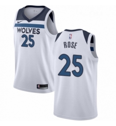 Womens Nike Minnesota Timberwolves 25 Derrick Rose Authentic White NBA Jersey Association Edition 