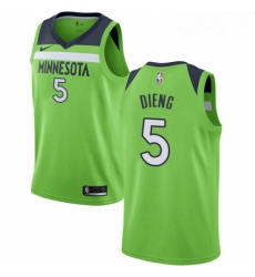 Womens Nike Minnesota Timberwolves 5 Gorgui Dieng Swingman Green NBA Jersey Statement Edition