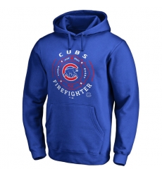 Men Chicago Cubs Royal Men Pullover Hoodie2