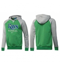 MLB Men Nike Tampa Bay Rays Pullover Hoodie GreenGrey